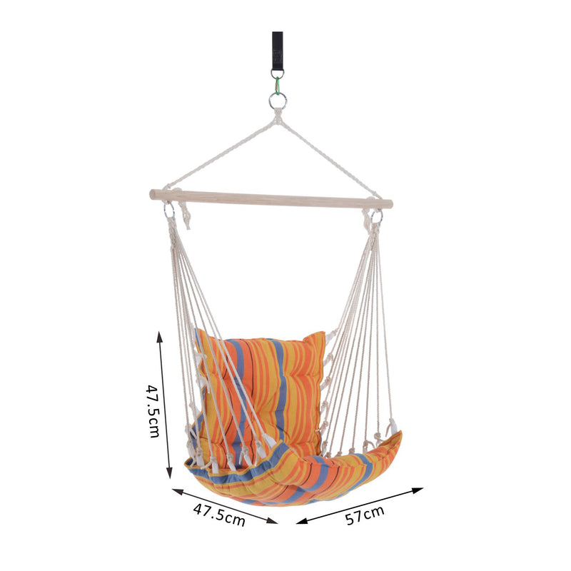 Outsunny Hammock Chair - Orange