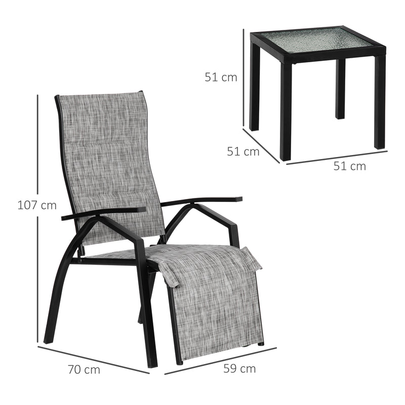Outsunny-Lounge Chair Set
