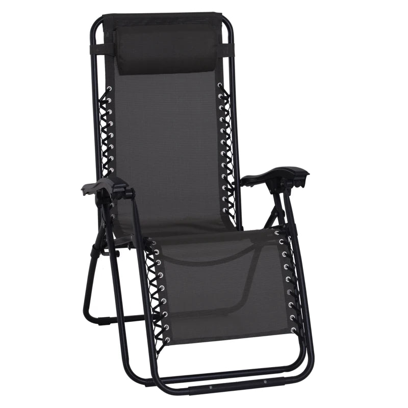 Black gravity sun lounger deals