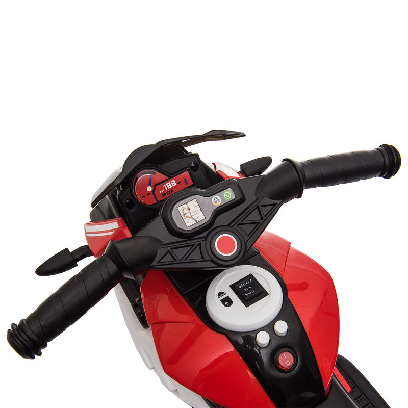 HOMCOM Kids Electric Ride On Motorcycle Bike 6v - Red