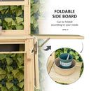 Outsunny Potting Bench Table 151L x 45.5W x 143Hcm
