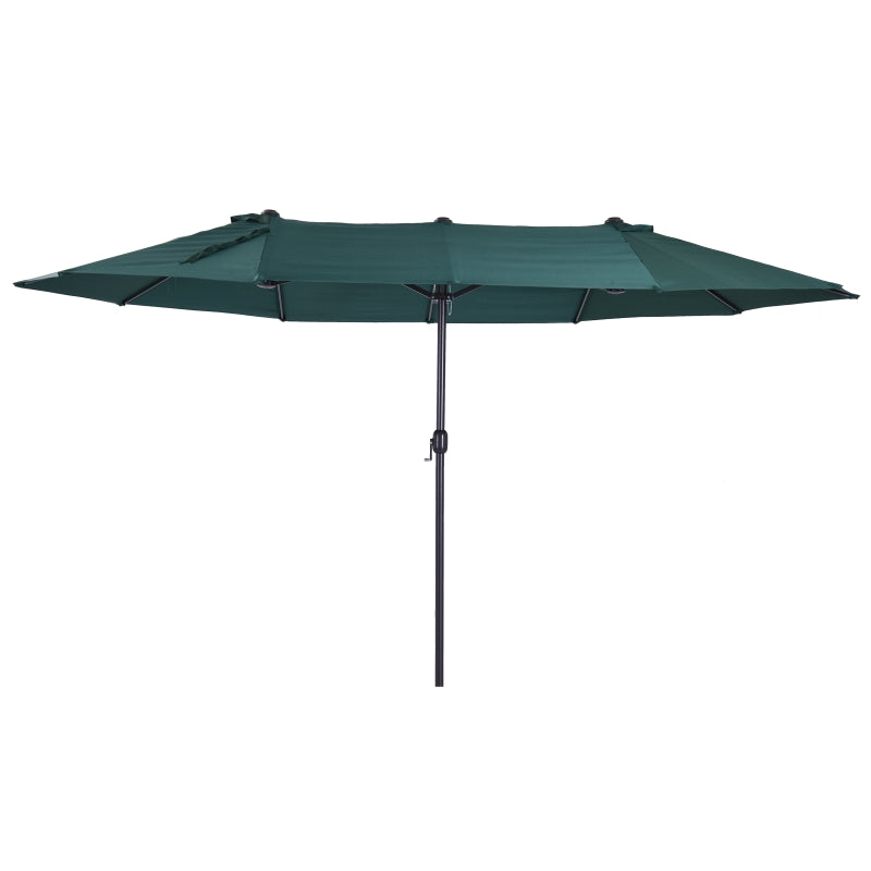 Oasis 4.6 m Double-Sided Umbrella Parasol - Green
