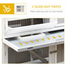 Pawhut Two Tier Rabbit Hutch