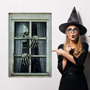 Halloween Window Poster 80x120cm - Skull and Hands