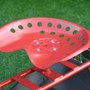 Outsunny Gardening Planting Rolling Cart Red