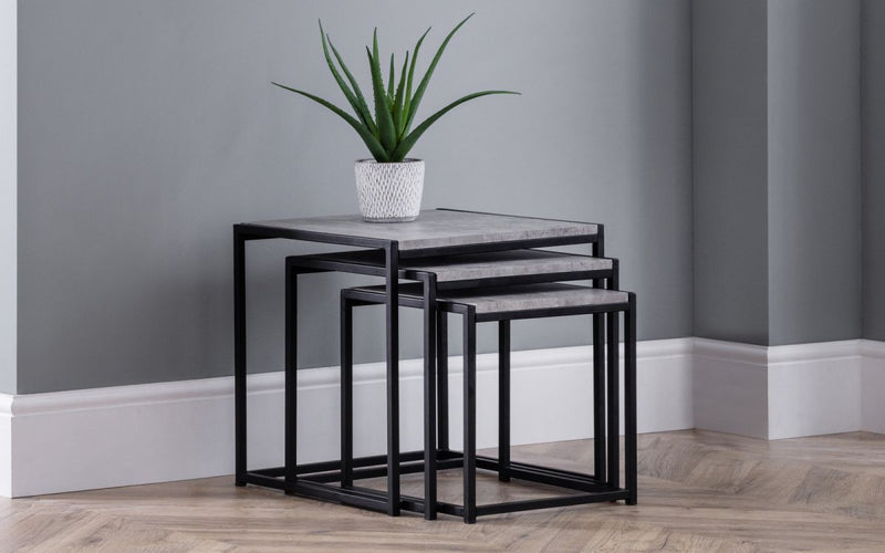 Staten Nest Of 3 Tables Concrete