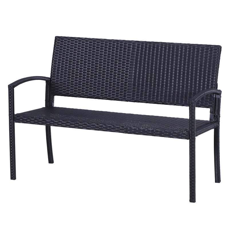 Outsunny Rattan Leisure Chair - Black
