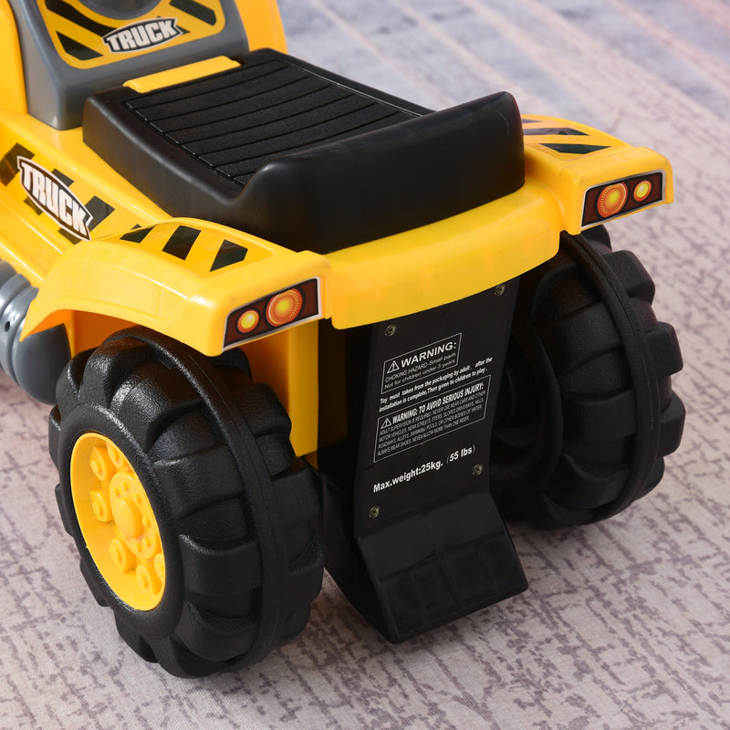 Kids Ride On Excavator - Yellow / Black