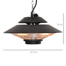 Outsunny 1500W Electric Patio Heater Hanging Heater
