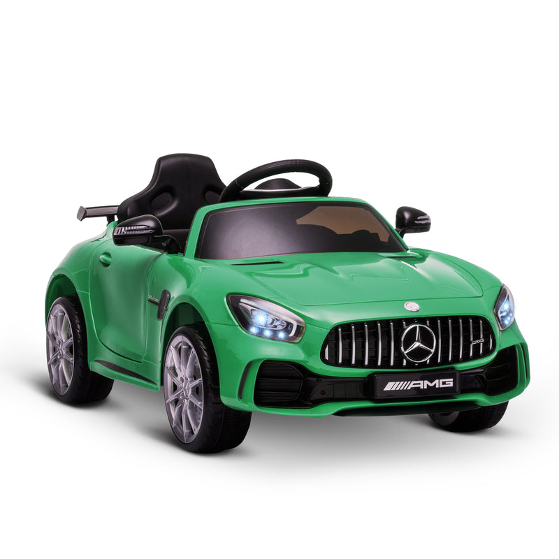 HOMCOM Kids Electric Ride on Mercedes Benz GTR 12v - Green