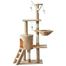 Pawhut 131cm Cat Tree with Hammock