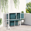 Pawhut Rabbit Hutch Green