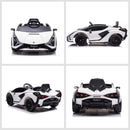HOMCOM Kids Electric Ride On Car Lamborghini Sian - White