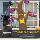 Halloween Inflatable Ghost Tree with Bats 8'