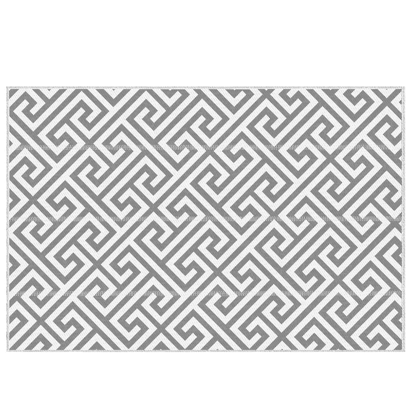 Outsunny 152x243cm Reversible Outdoor Rug Portable Plastic Straw RV Camping Mat