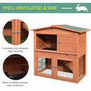 Pawhut Multi Level Rabbit Hutch