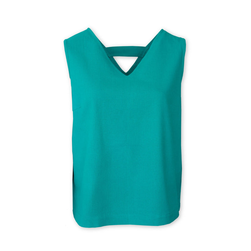 Charlotte West Linen Sleeveless Top - Cerise