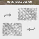 Outsunny 152x243cm Reversible Outdoor Rug Portable Plastic Straw RV Camping Mat