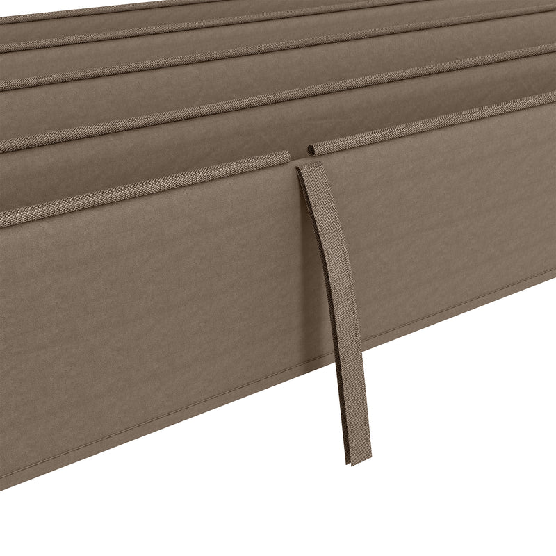 Outsunny Pergola Sun Shade Cover Roof Replacement for 3 x 2.15m Pergola, Coffee