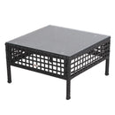 Outsunny Outsunny Rattan Coffee End Table Garden Outdoor Furniture Square Wicker