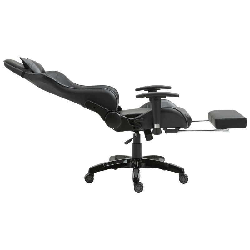 HOMCOM Gaming Chair with Backrest Grey