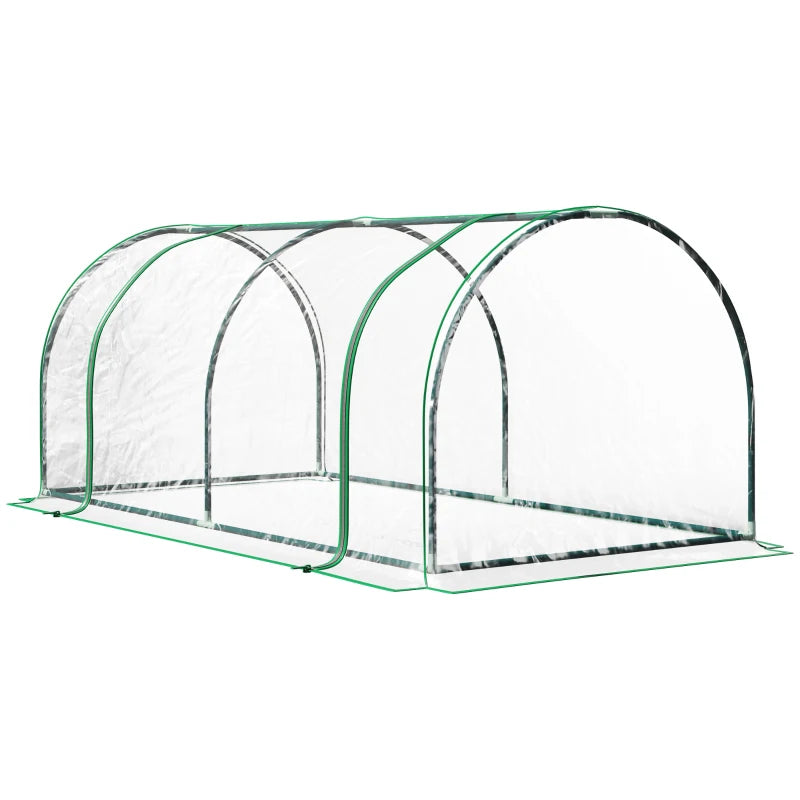 Outsunny Tunnel Greenhouse Green Grow House 200 x 100 x 80cm