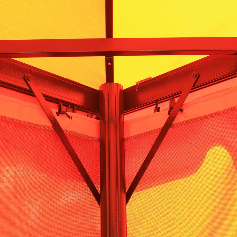 Outsunny Garden Gazebo - Orange