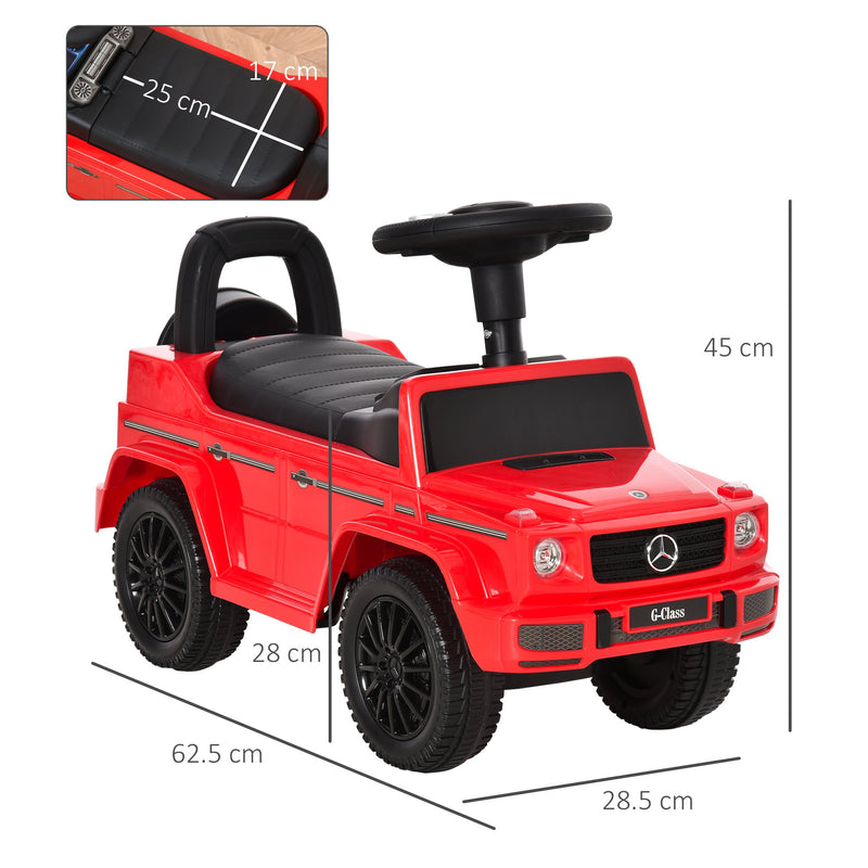 HOMCOM Kids Ride On Car Mercedes Benz G350 - Red