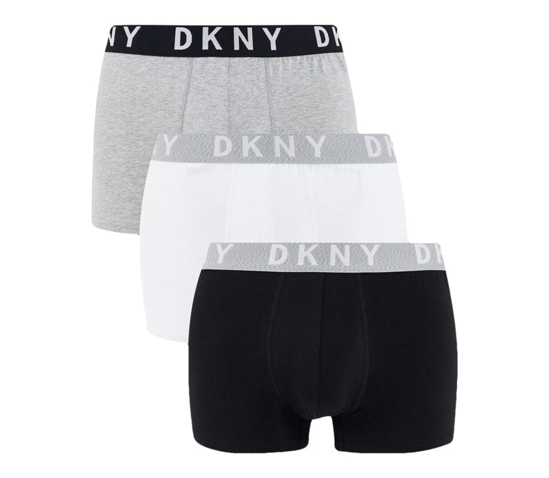 DKNY Seattle 3 Pack Men's Boxer Short Trunks - Assorted