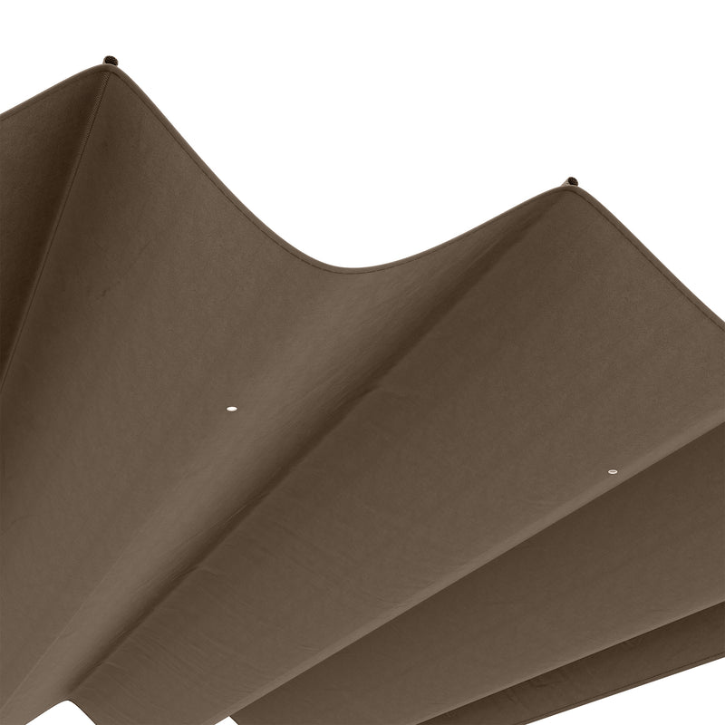 Outsunny Pergola Sun Shade Cover Roof Replacement for 3 x 2.15m Pergola, Coffee