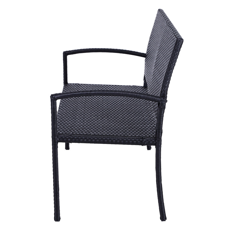 Outsunny Rattan Leisure Chair - Black