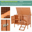 PawHut Wooden Rabbit Hutch