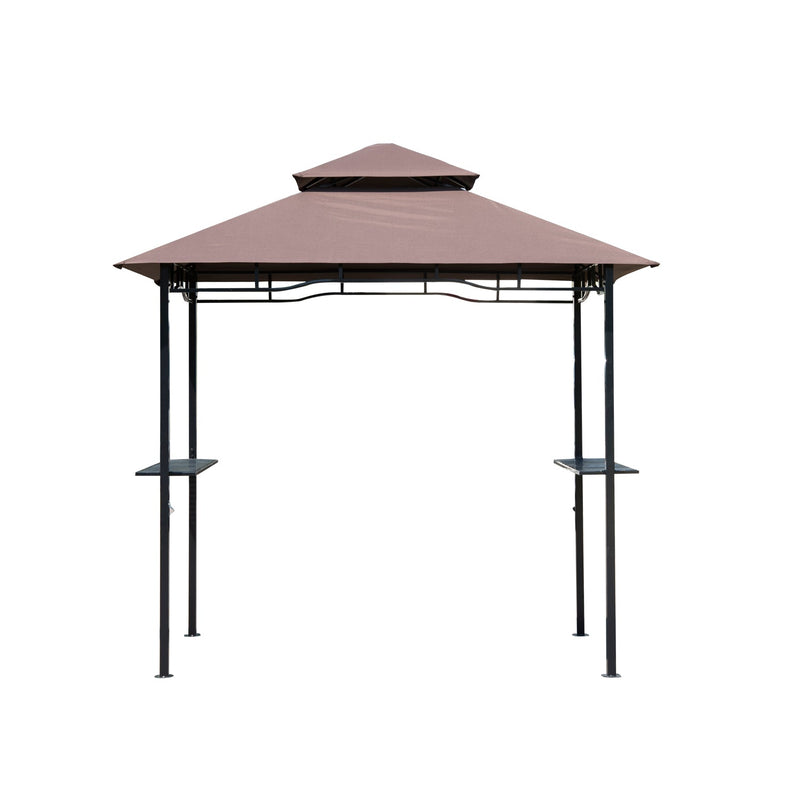 Outsunny Grill Gazebo Brown