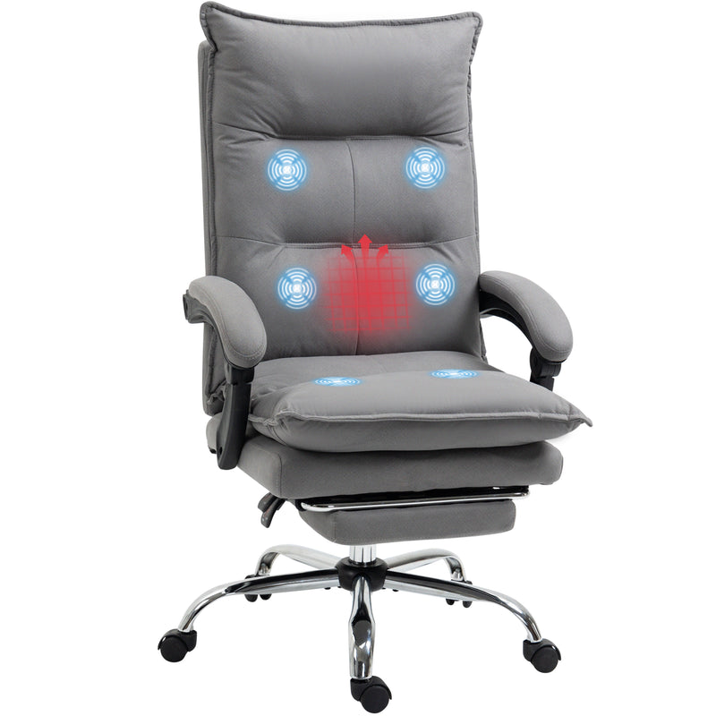 Vinsetto Vibration Massage Office Chair with Heat, Microfibre Computer Vinsetto Vibration Massage Office Chair with Heat, Microfibre Computer