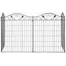 Outsunny Garden Decorative Fence Panels 44in x 12ft