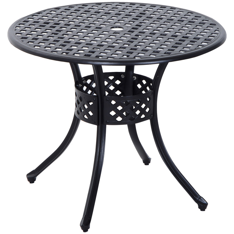 Patio round table discount with umbrella hole