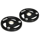 SPORTNOW Olympic Weight Plates For 2'' Barbell Bar With Tri Grips, 2 X 5kg