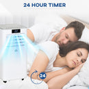 HOMCOM Mobile Air Conditioner Portable AC Unit - White