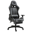 HOMCOM Gaming Chair with Backrest Grey