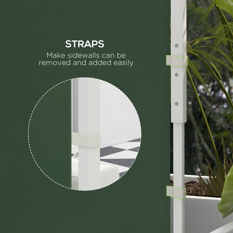 Outsunny 3x3(m) or 3x6m Pop Up Gazebo Side Panels Replacement, 2 Pack, Green
