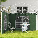Outsunny 3x3(m) or 3x6m Pop Up Gazebo Side Panels Replacement, 2 Pack, Green