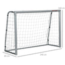 SPORTNOW 8ft x 5ft Football Goal, Simple Set Up Football Training Net
