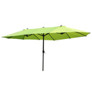 Outsunny 4.6M Garden Patio Umbrella Canopy Parasol Sun Shade w/o Base Green