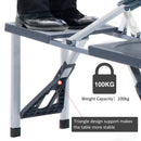 Outsunny Folding Camping Table And Chair Set