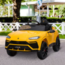 Kids Electric Ride on Car Lamborghini Urus 12V - Yellow