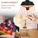 Outsunny Outdoor Electric Heater Halogen 2100W-Black