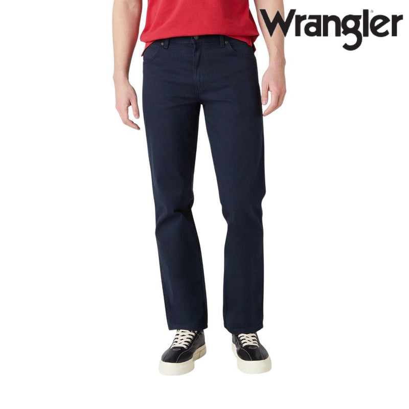 Wrangler Durable Non Denim Classic Fit Jeans in Navy