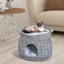 Pawhut Rattan Cat House