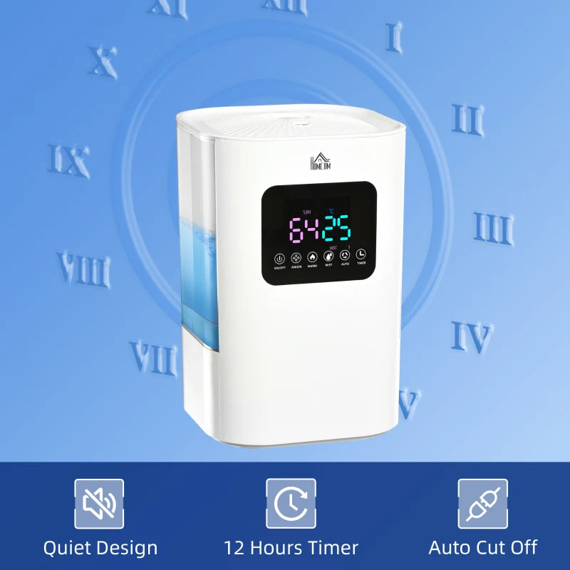HOMCOM Air Humidifiers with Remote 6L - White