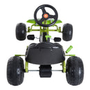 Kids Pedal Go Kart - Black & Green